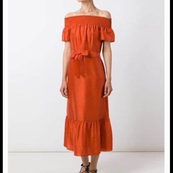 Tory Burch Off the Shoulder Dress - Picture 1 of 6